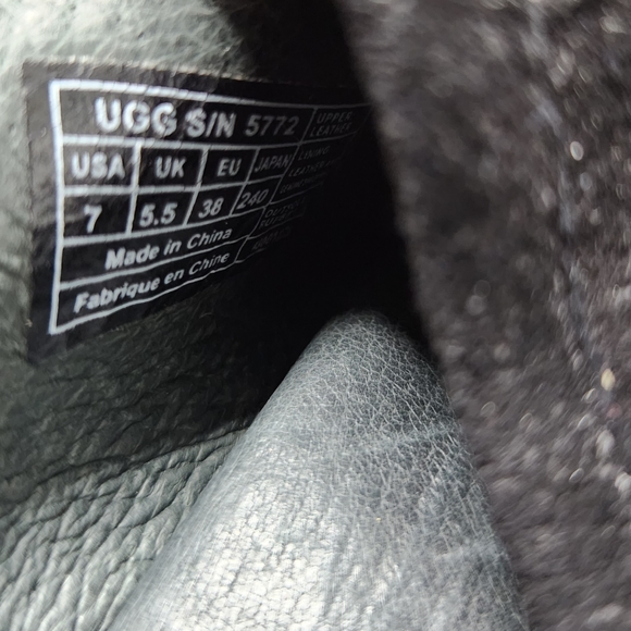 UGG Australia Abbie Suede Sherpa Studded Clogs - Picture 6 of 7